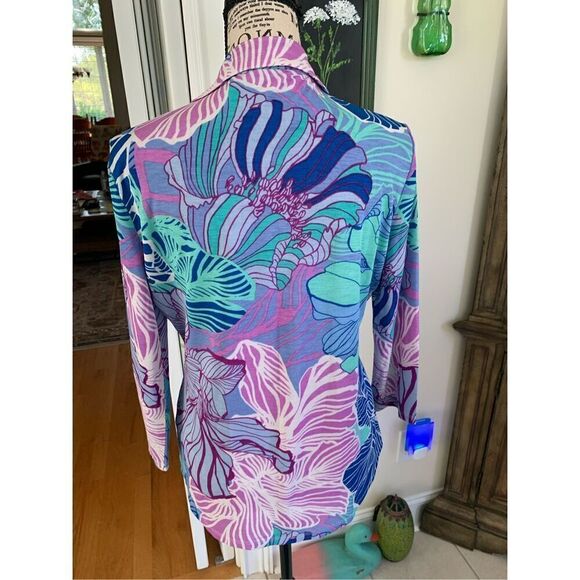 Strazzi Floral Button Down Blouse - Picture 4 of 5